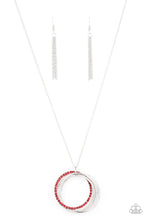 Load image into Gallery viewer, PRE-ORDER - Paparazzi Harmonic Halos - Red - Necklace &amp; Earrings - $5 Jewelry with Ashley Swint