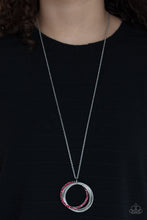 Load image into Gallery viewer, PRE-ORDER - Paparazzi Harmonic Halos - Red - Necklace &amp; Earrings - $5 Jewelry with Ashley Swint
