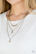 Load image into Gallery viewer, Paparazzi High Heels and Hustle - Brass Pearls - Multi Layered Necklace and matching Earrings - $5 Jewelry with Ashley Swint