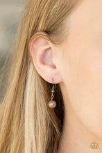 Load image into Gallery viewer, Paparazzi High Heels and Hustle - Brass Pearls - Multi Layered Necklace and matching Earrings - $5 Jewelry with Ashley Swint