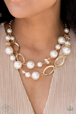 Paparazzi High Roller Status - Gold - Necklace - Trend Blend / Fashion Fix Exclusive - August 2020 - $5 Jewelry with Ashley Swint