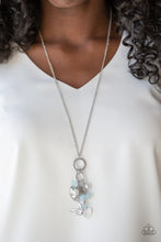 Load image into Gallery viewer, Paparazzi I Will Fly - Blue - Silver Bird, Heart Charms, Pearls, Beads - Necklace &amp; Earrings - $5 Jewelry With Ashley Swint