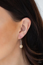 Load image into Gallery viewer, Paparazzi Its A Celebration - Brown - Silver Beads Cluster - Silver Chain Necklace &amp; Earrings - $5 Jewelry With Ashley Swint