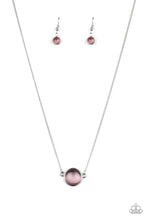 Load image into Gallery viewer, PRE-ORDER - Paparazzi Rose-Colored Glasses - Purple Cat's Eye Stone - Necklace &amp; Earrings - $5 Jewelry with Ashley Swint