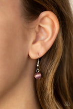 Load image into Gallery viewer, PRE-ORDER - Paparazzi Rose-Colored Glasses - Purple Cat's Eye Stone - Necklace &amp; Earrings - $5 Jewelry with Ashley Swint