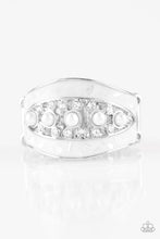 Load image into Gallery viewer, Paparazzi Royal Treasury - White - Ring - $5 Jewelry with Ashley Swint