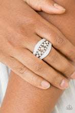 Load image into Gallery viewer, Paparazzi Royal Treasury - White - Ring - $5 Jewelry with Ashley Swint