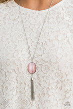 Load image into Gallery viewer, Paparazzi Tasseled Tranquility - Pink - Cat's Eye Moonstone - Necklace - Fashion Fix Exclusive October 2019 - $5 Jewelry With Ashley Swint