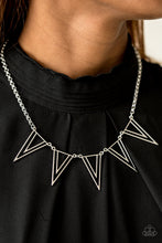 Load image into Gallery viewer, Paparazzi Bite The Big One - Silver - Necklace &amp; Earrings - $5 Jewelry With Ashley Swint