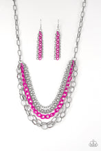 Load image into Gallery viewer, Paparazzi Color Bomb - Pink - Necklace &amp; Earrings - $5 Jewelry With Ashley Swint