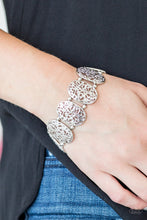 Load image into Gallery viewer, Paparazzi Everyday Elegance - Silver - High Sheen Vine Filigree - Stretchy Bracelet - $5 Jewelry With Ashley Swint