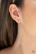 Load image into Gallery viewer, Paparazzi Grit Girl - Silver - Necklace and matching Earrings - $5 Jewelry With Ashley Swint