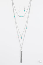 Load image into Gallery viewer, Paparazzi SANDSTONE Castles - Blue - Turquoise Stones - Necklace &amp; Earrings - $5 Jewelry With Ashley Swint