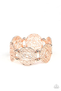 Paparazzi A Good MANDALA Is Hard To Find - Gold - Stretchy Band Bracelet - $5 Jewelry with Ashley Swint