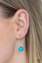 Load image into Gallery viewer, Paparazzi Brilliant Bliss - Blue Beads - Silver Necklace and matching Earrings - $5 Jewelry With Ashley Swint