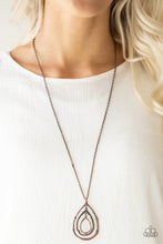 Load image into Gallery viewer, Paparazzi Going For Grit - Copper - Necklace &amp; Earrings - $5 Jewelry with Ashley Swint