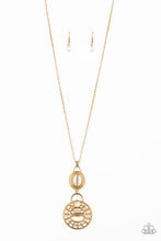 Load image into Gallery viewer, Paparazzi Hook, VINE, and Sinker - Gold - Necklace and matching Earrings - $5 Jewelry with Ashley Swint