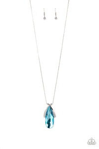 Paparazzi Stellar Sophistication - Blue - Necklace & Earrings - $5 Jewelry with Ashley Swint