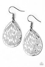 Load image into Gallery viewer, Paparazzi Terra Incognita - Silver - Teardrop Earrings - $5 Jewelry With Ashley Swint