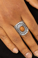 Load image into Gallery viewer, Paparazzi ZEN To One - Brown Bead - Silver Rope patterns - Ring - $5 Jewelry With Ashley Swint