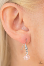 Load image into Gallery viewer, Paparazzi Beach Breeze - Pink Crystal Beads - Silver Chains Necklace and matching Earrings - $5 Jewelry With Ashley Swint