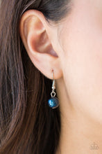 Load image into Gallery viewer, Paparazzi Classical Cadence - Blue - Silver Beads - Silver Chains - Necklace and matching Earrings - $5 Jewelry With Ashley Swint