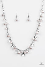 Load image into Gallery viewer, Paparazzi Elegant Ensemble - Silver Beads - Shimmery Silver Chain Necklace &amp; Earrings - $5 Jewelry With Ashley Swint