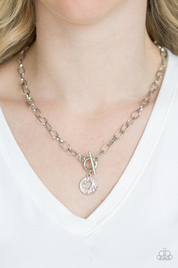Paparazzi Heartbeat Retreat - Pink - Rhinestones - Heart Necklace & Earrings - $5 Jewelry With Ashley Swint