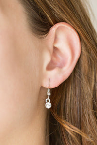 Paparazzi Lookin Like A Million - Pink Gem - White Rhinestones Necklace  - $5 Jewelry with Ashley Swint