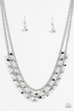 Load image into Gallery viewer, Paparazzi Majestic Marinas - White - Silver Chains - Necklace &amp; Earrings - $5 Jewelry With Ashley Swint