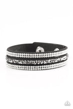 Load image into Gallery viewer, Paparazzi Mega Glam - Black - Wrap Bracelet - $5 Jewelry With Ashley Swint