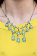 Load image into Gallery viewer, Paparazzi Mermaid Marmalade - Green Spearmint Gems Necklace - Trend Blend Fashion Fix - May 2019 - $5 Jewelry With Ashley Swint
