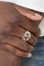 Load image into Gallery viewer, Paparazzi Mod Modest - Brown - Filigree Silver Band - Ring - $5 Jewelry With Ashley Swint