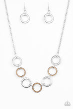Load image into Gallery viewer, Paparazzi Modern Day Madonna - Brown Topaz Rhinestone Necklace and matching Earrings - $5 Jewelry With Ashley Swint