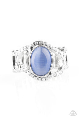 Paparazzi Moulin Moon - Blue Moonstone - Ring - $5 Jewelry With Ashley Swint