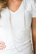 Load image into Gallery viewer, Paparazzi Shimmer Showdown - Brown - Crystal Beads - Silver Chains Necklace &amp; Earrings - $5 Jewelry With Ashley Swint