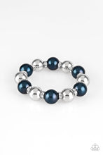 Load image into Gallery viewer, Paparazzi So Not Sorry - Blue Pearl - White Rhinestone Bracelet - $5 Jewelry With Ashley Swint