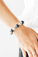 Load image into Gallery viewer, Paparazzi So Not Sorry - Blue Pearl - White Rhinestone Bracelet - $5 Jewelry With Ashley Swint