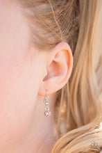 Load image into Gallery viewer, Paparazzi Step Into the Spotlight - Pink - Rhinestones Teardrop - Necklace and matching Earrings - $5 Jewelry With Ashley Swint
