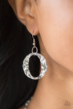 Load image into Gallery viewer, Paparazzi Capital Contour - Silver - Necklace and matching Earrings - $5 Jewelry with Ashley Swint
