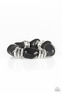Paparazzi Stone Age Stunner - Black Stones - Bracelet - $5 Jewelry with Ashley Swint