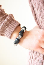 Load image into Gallery viewer, Paparazzi Stone Age Stunner - Black Stones - Bracelet - $5 Jewelry with Ashley Swint