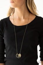 Load image into Gallery viewer, Paparazzi Abstract Aztec - Brass - Necklace &amp; Earrings - $5 Jewelry with Ashley Swint