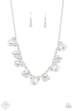 Load image into Gallery viewer, Paparazzi BLING to Attention - White - Necklace &amp; Earrings - Trend Blend / Fashion Fix Exclusive - September 2020 - $5 Jewelry with Ashley Swint