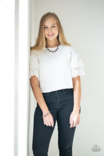 Load image into Gallery viewer, Paparazzi Catwalk Crawl - Purple - Gray Beading - Silver Chain - Bracelet - $5 Jewelry with Ashley Swint