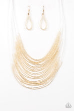 Load image into Gallery viewer, Paparazzi Catwalk Queen - Gold - Seed Beads - Necklace &amp; Earrings - $5 Jewelry with Ashley Swint