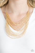 Load image into Gallery viewer, Paparazzi Catwalk Queen - Gold - Seed Beads - Necklace &amp; Earrings - $5 Jewelry with Ashley Swint