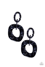 Load image into Gallery viewer, Paparazzi Confetti Congo - Blue Glittering Acrylic Earrings - $5 Jewelry with Ashley Swint