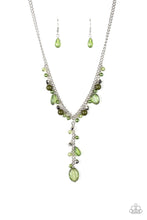 Load image into Gallery viewer, Paparazzi Crystal Couture - Green - Silver Necklace &amp; Earrings - $5 Jewelry with Ashley Swint