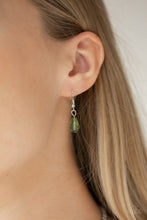 Load image into Gallery viewer, Paparazzi Crystal Couture - Green - Silver Necklace &amp; Earrings - $5 Jewelry with Ashley Swint